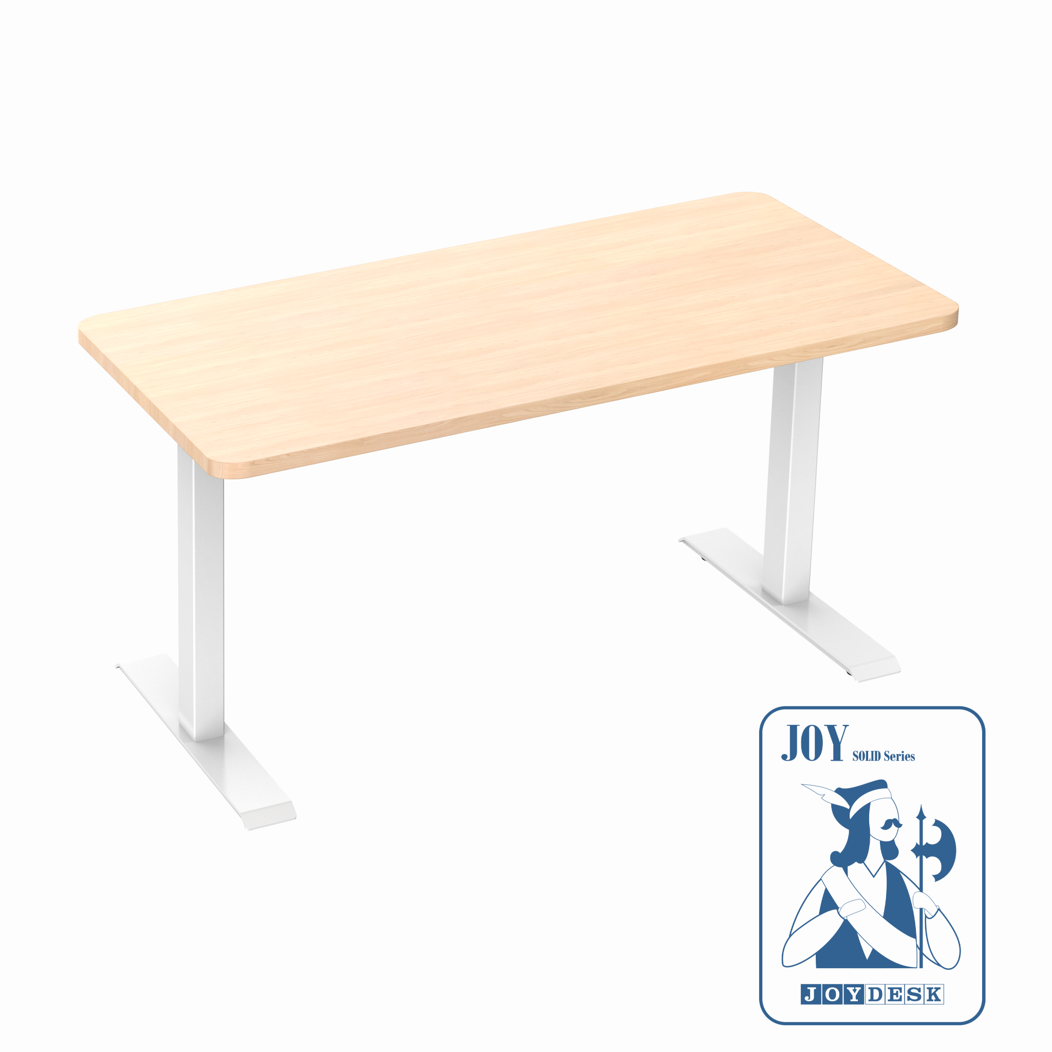 White smart electric standing desk setup Joy Desk Melbourne